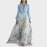 Karolina – Maxišaty s akvarelovým potiskem