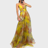 Renata | Vestido Maxi Floral Descontraído