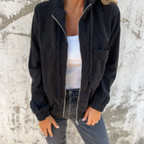 Ella | Manšestrová ass s kapucí zipem