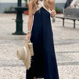 Vendula | Elegantní šaty s odhalenými zády a módním překříženým výstřihem