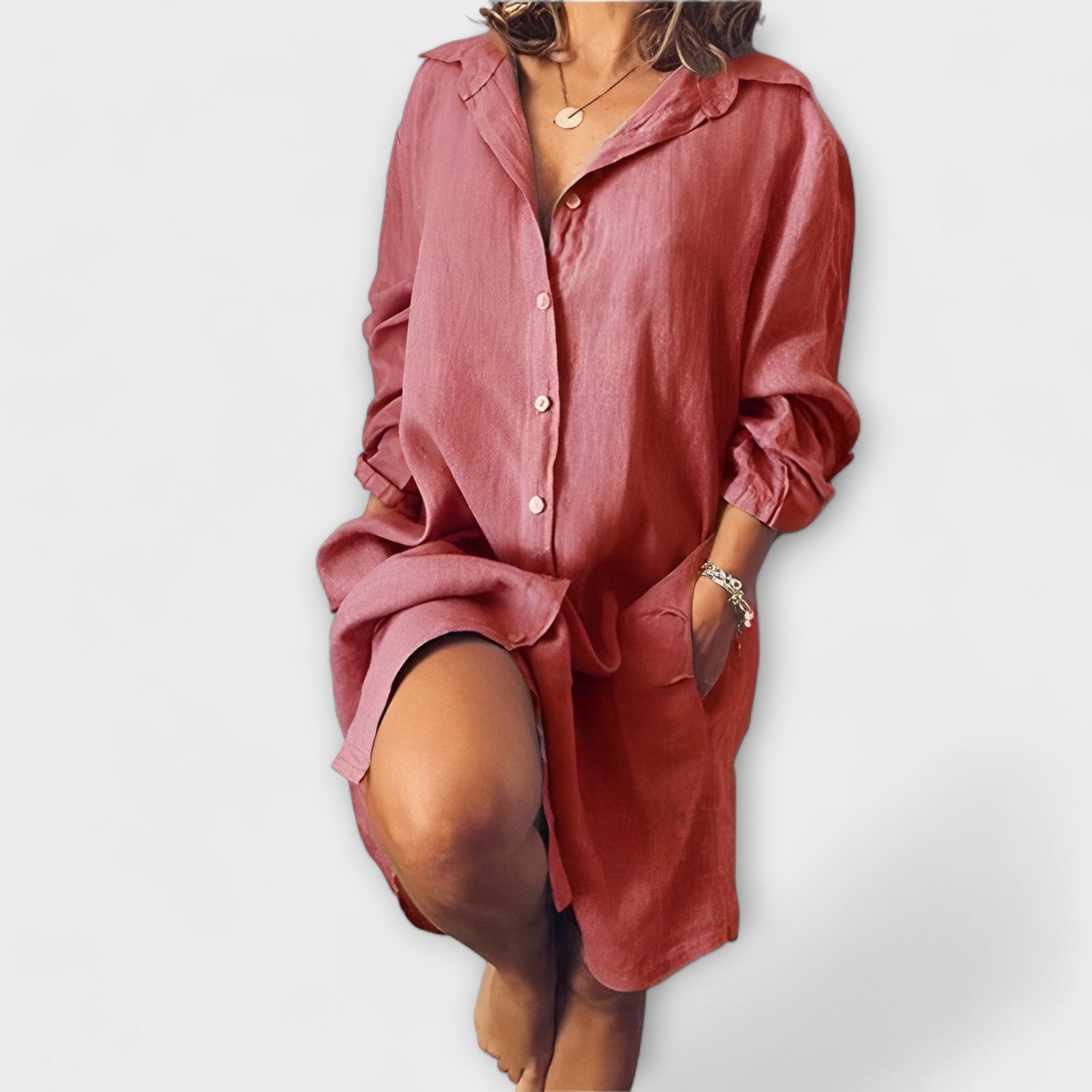 Raquel - Ležerna lanena bluza