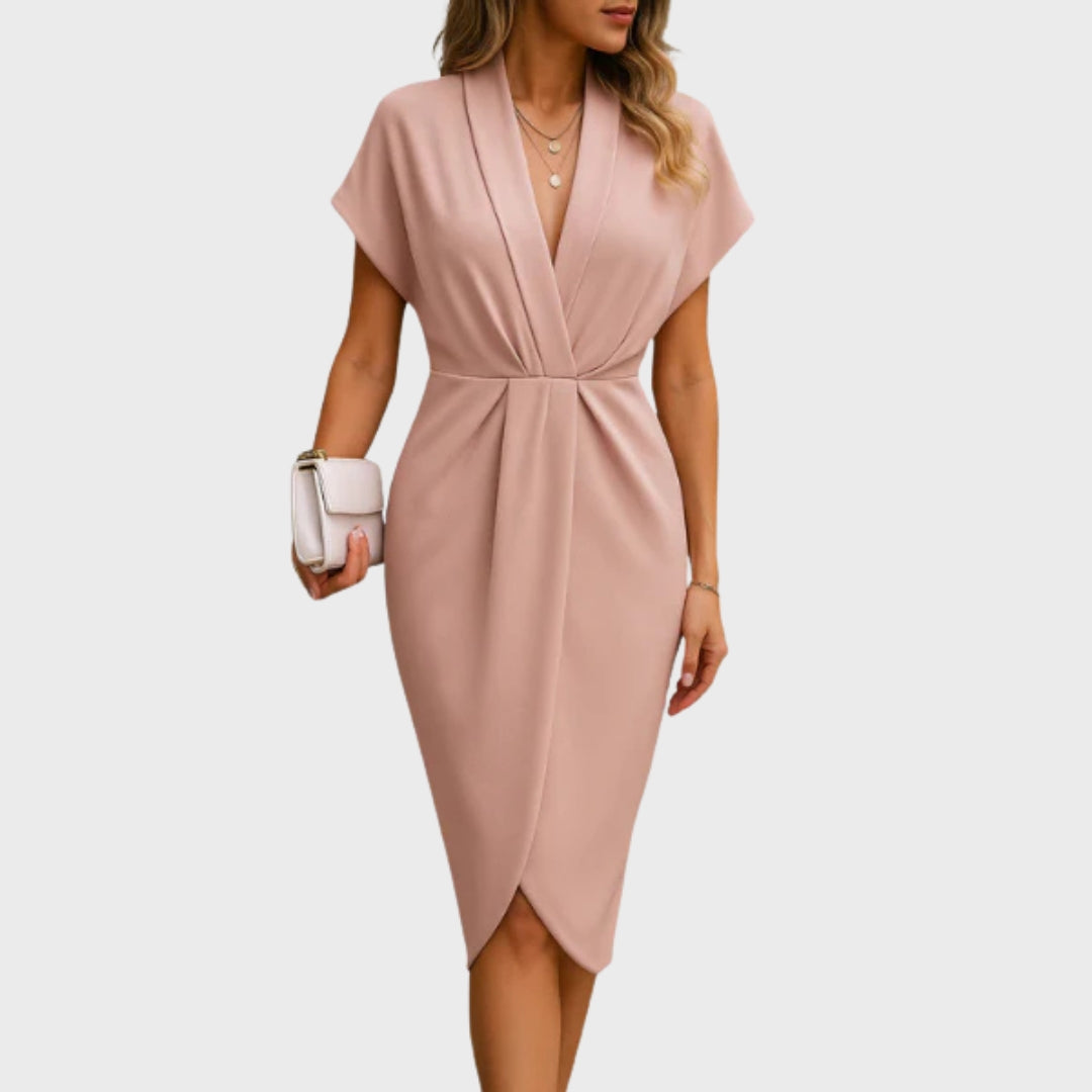 Catarina | Luksuzna midi haljina na preklop