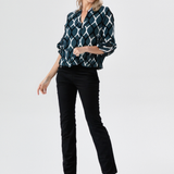 Janny™ | Elegantní ležérní halenka s rukávy