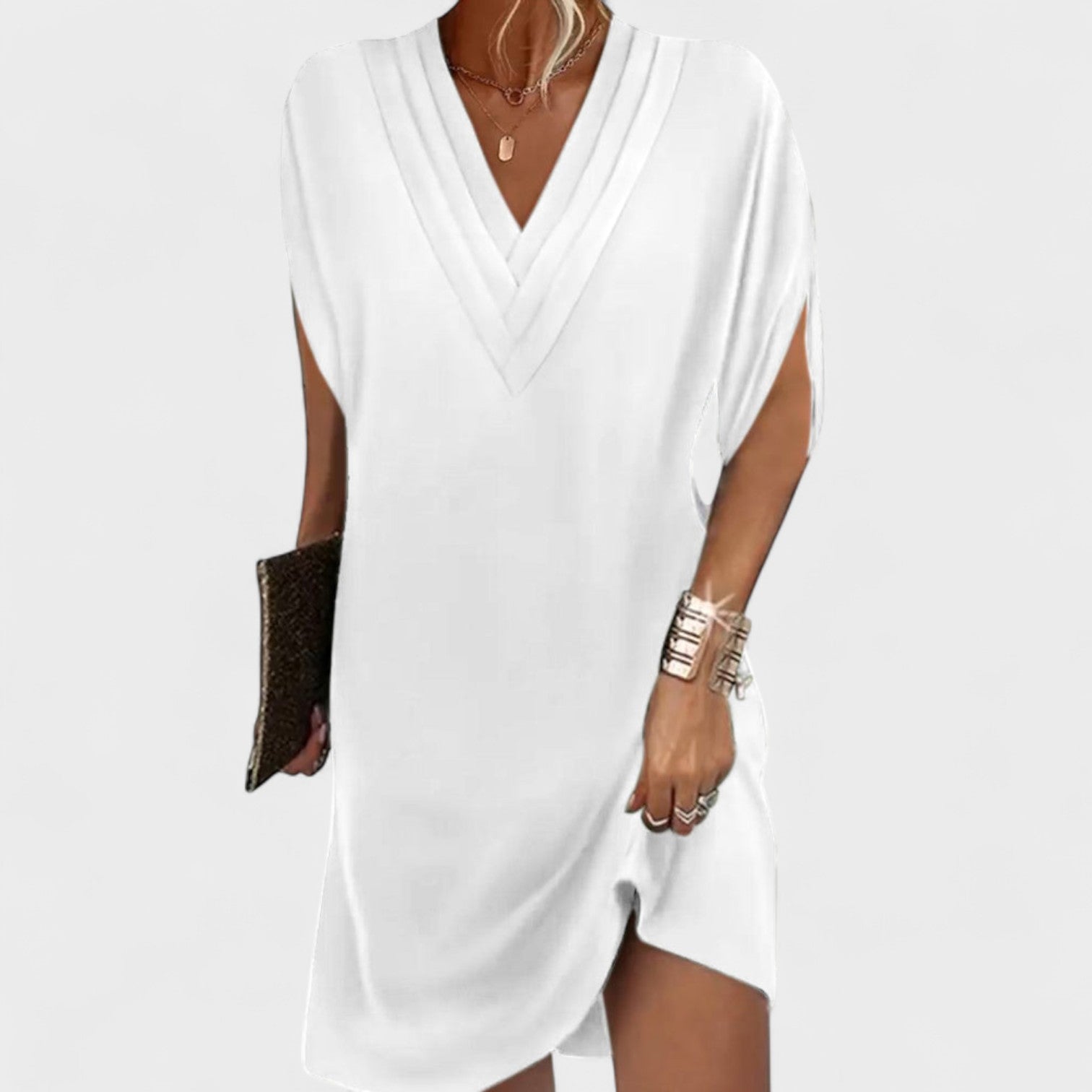 Helena - Elegantna haljina s otvorenim rukavima