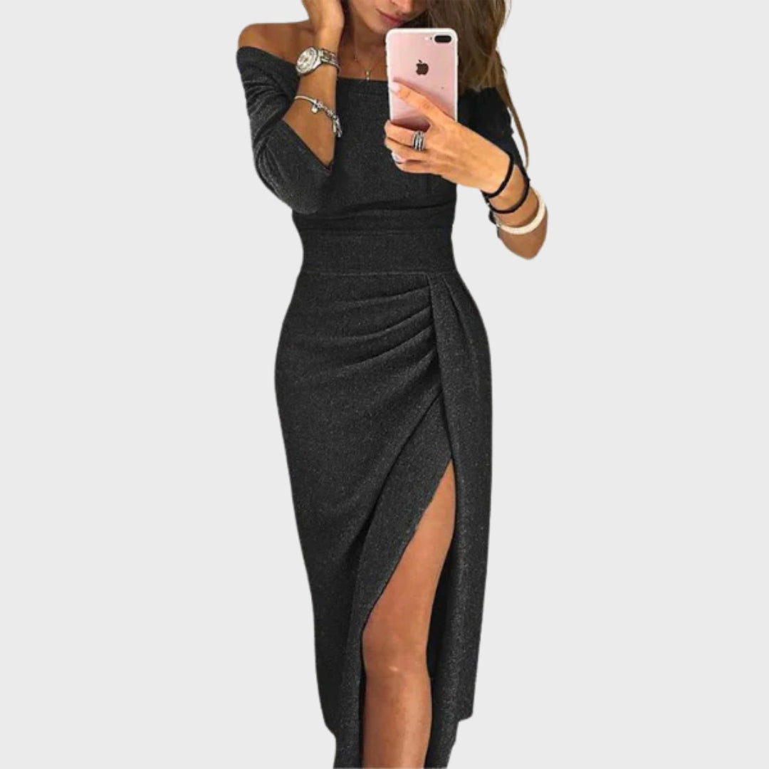 Isadora | Elegantna večernja haljina s otvorenim ramenima