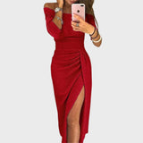 Isadora | Vestido de Noite Elegante com Ombros Descobertos