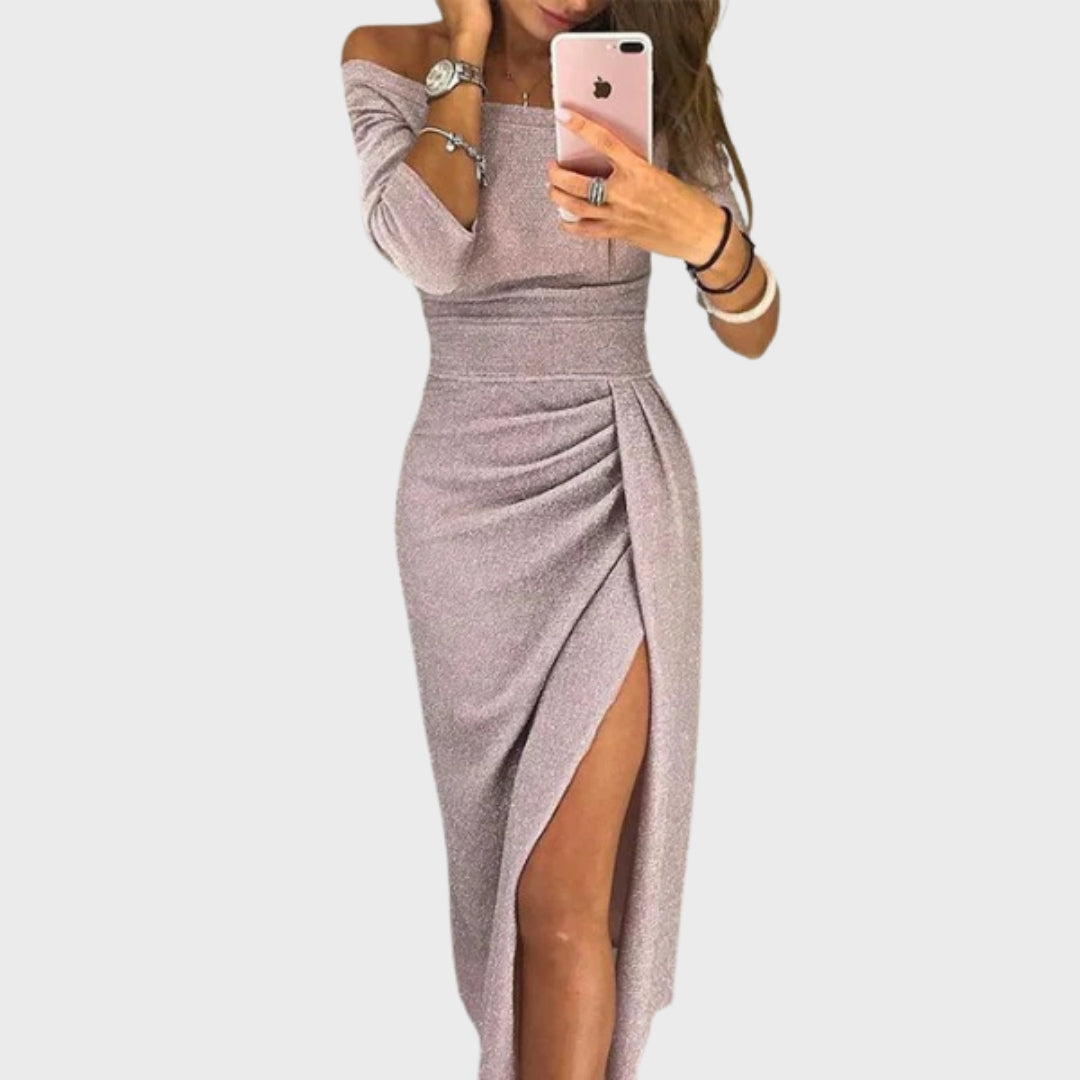 Isadora | Elegantna večernja haljina s otvorenim ramenima