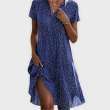 Filipa | Vestido Camisa de Mangas Curtas