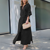 Jeanette | Elegantní maxi šaty s výstřihem do V