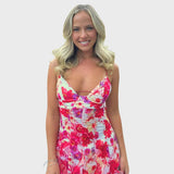 Anabela | Vestido Maxi Floral com Folhos