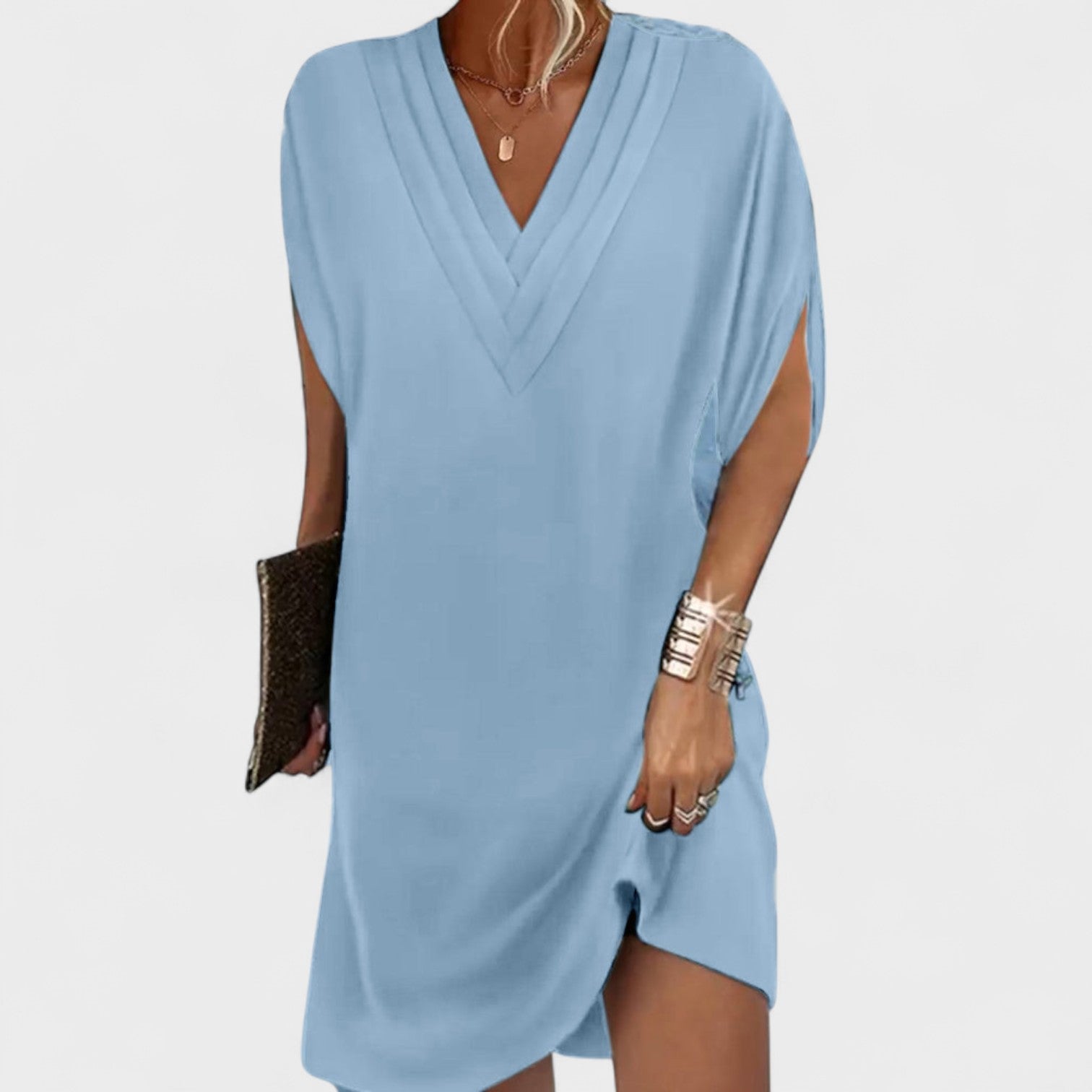 Helena - Elegantna haljina s otvorenim rukavima