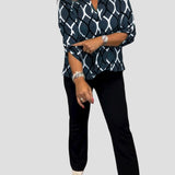 Janny™ | Elegantní ležérní halenka s rukávy