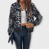 Raquel - Elegantni kaput s leopard uzorkom