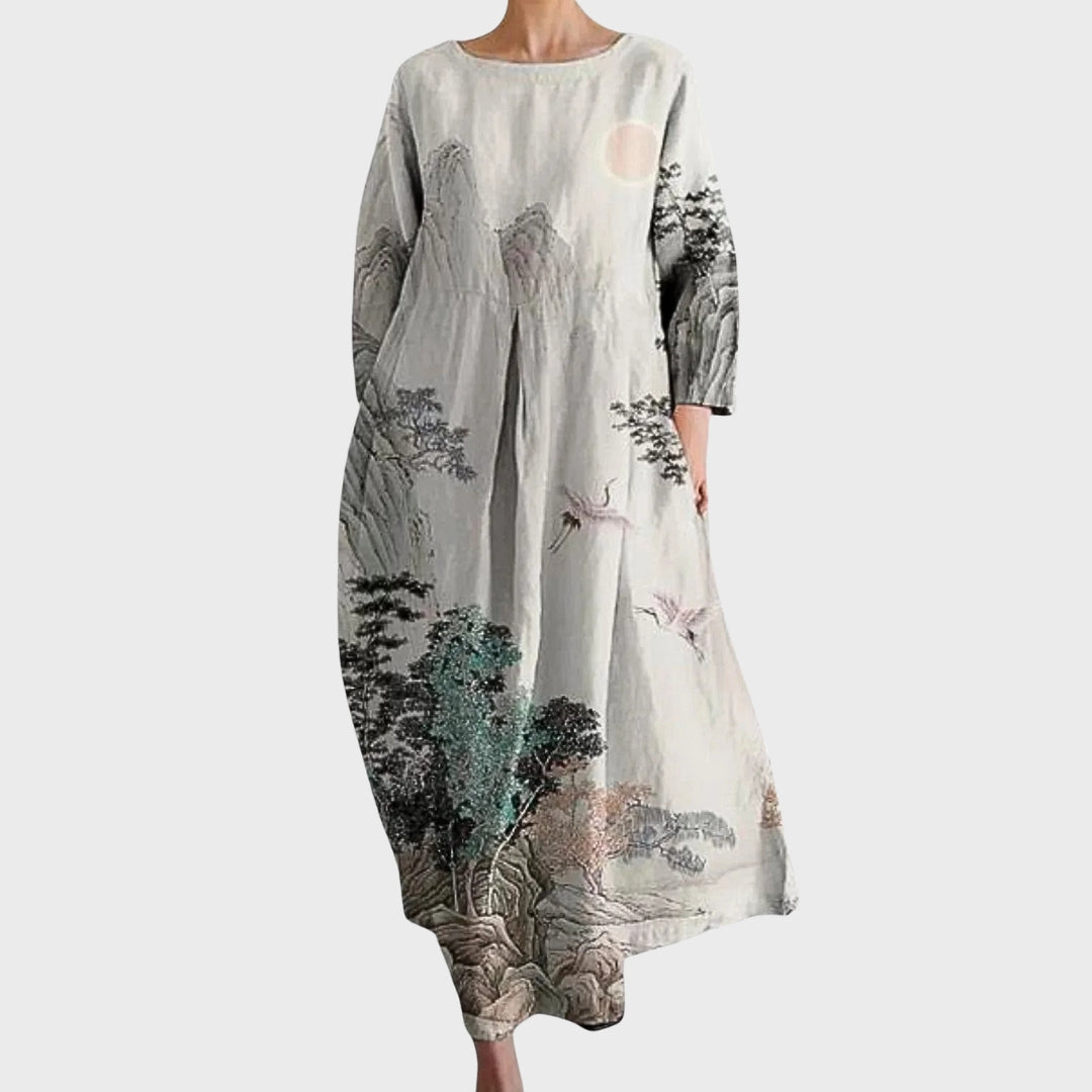 Sara | Šarena pamučna haljina