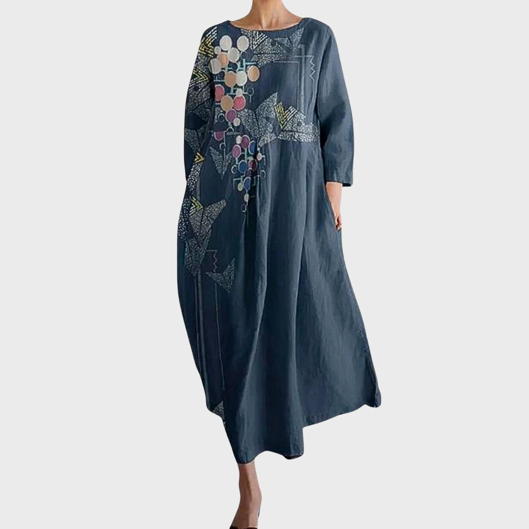 Sara | Šarena pamučna haljina