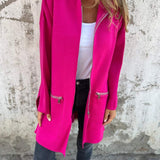 Elisa - Opuštena i udobna pletena jakna s kapuljačom