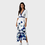 Estela | Vestido Elegante de Manga Curta