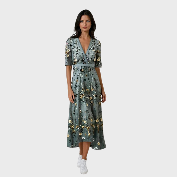 Estela | Elegantna haljina kratkih rukava