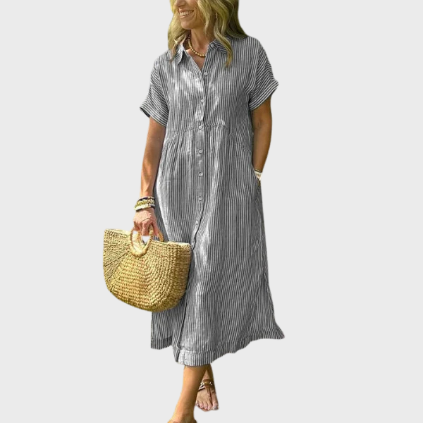 Clara | Prugasta košulja s gumbima