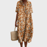 Florença | Vestido Floral Vintage de Algodão