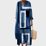 Florença | Vestido Floral Vintage de Algodão