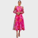 Estela | Vestido Chic de Algodão com Estampa Floral