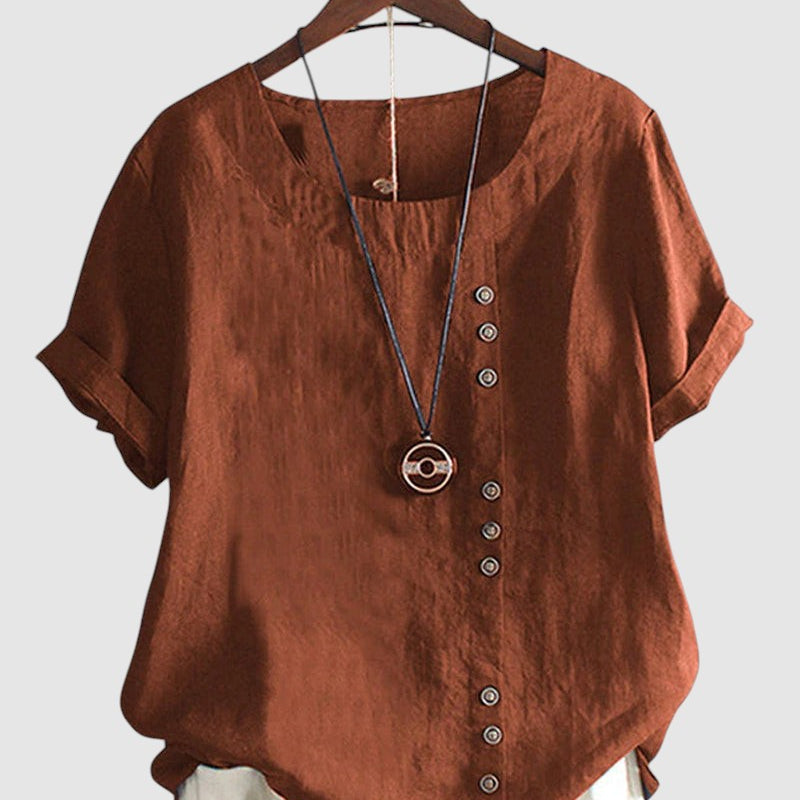 KAYLA™  | Dámská halenka s krátkým rukávem