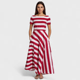 Marina – Pruhované letní šaty
