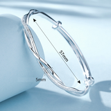 POSITANO™ | Protiskovým stříbrný náramek