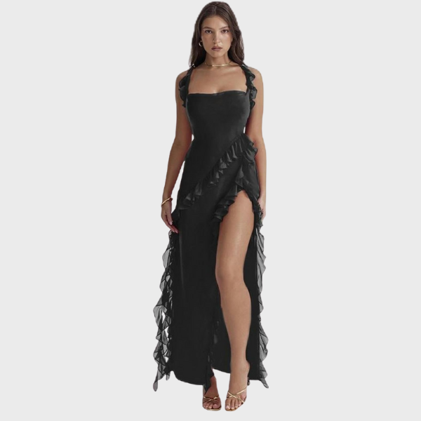 Lara | Elegantna duga haljina s bočnim prorezom