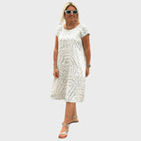 Andreia | Vestido de Verão com Estampa Encantadora