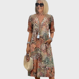 Clara | Vestido Midi Suave com Decote em V