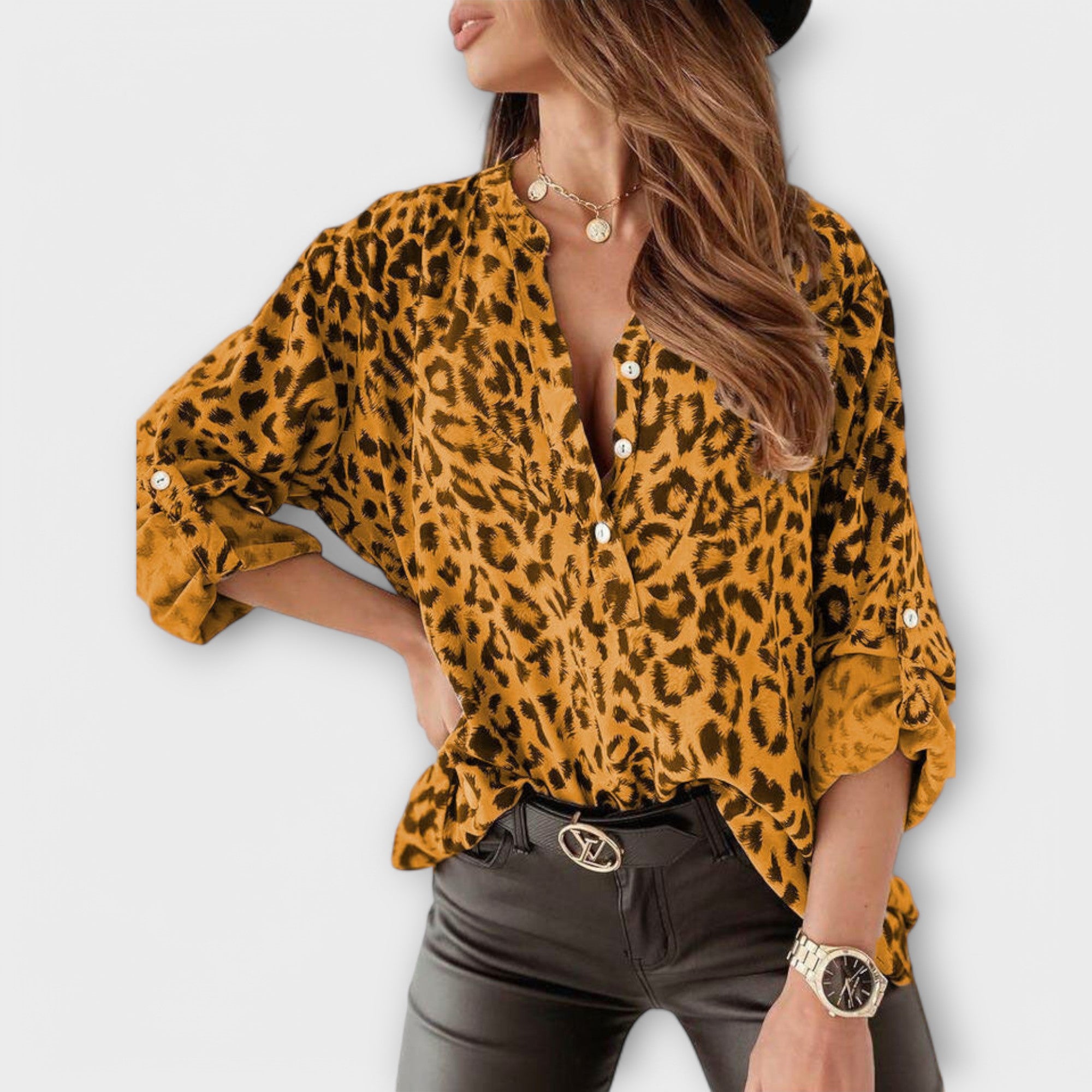 Luisa - Moderna bluza s leopard printom