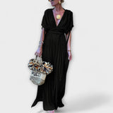 Bruna - Vestido maxi kimono em estilo grego