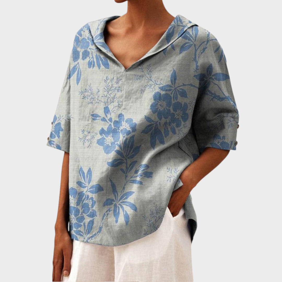 Flávia - Elegantni laneni top