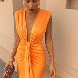 MORIAH | Pestrobarevné bezrukávové šaty