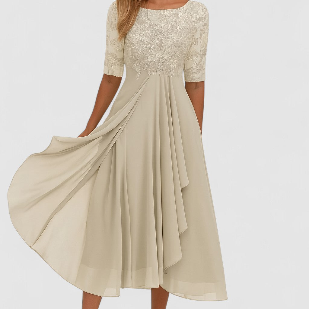 FROYDA™ | Elegantní společenské šaty s krajkou