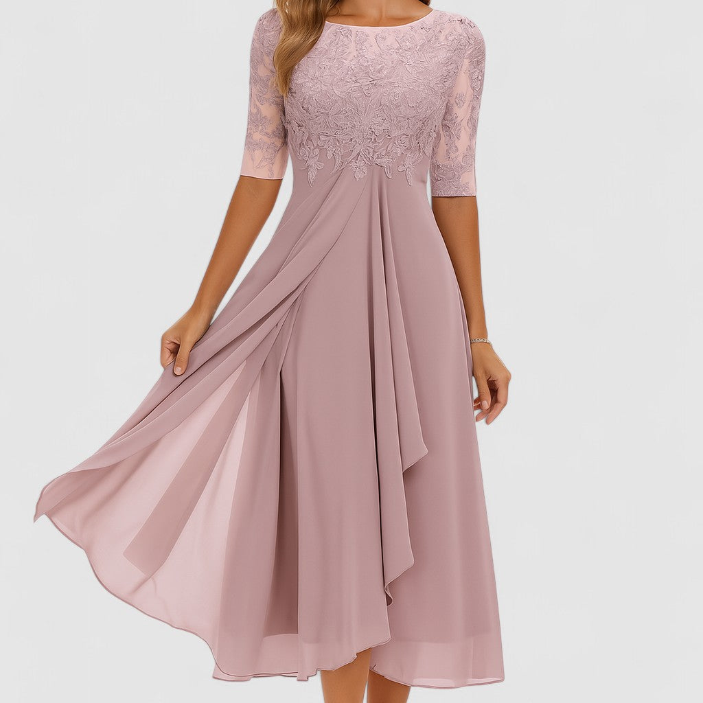 FROYDA™ | Elegantní společenské šaty s krajkou