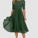 FROYDA™ | Elegantní společenské šaty s krajkou