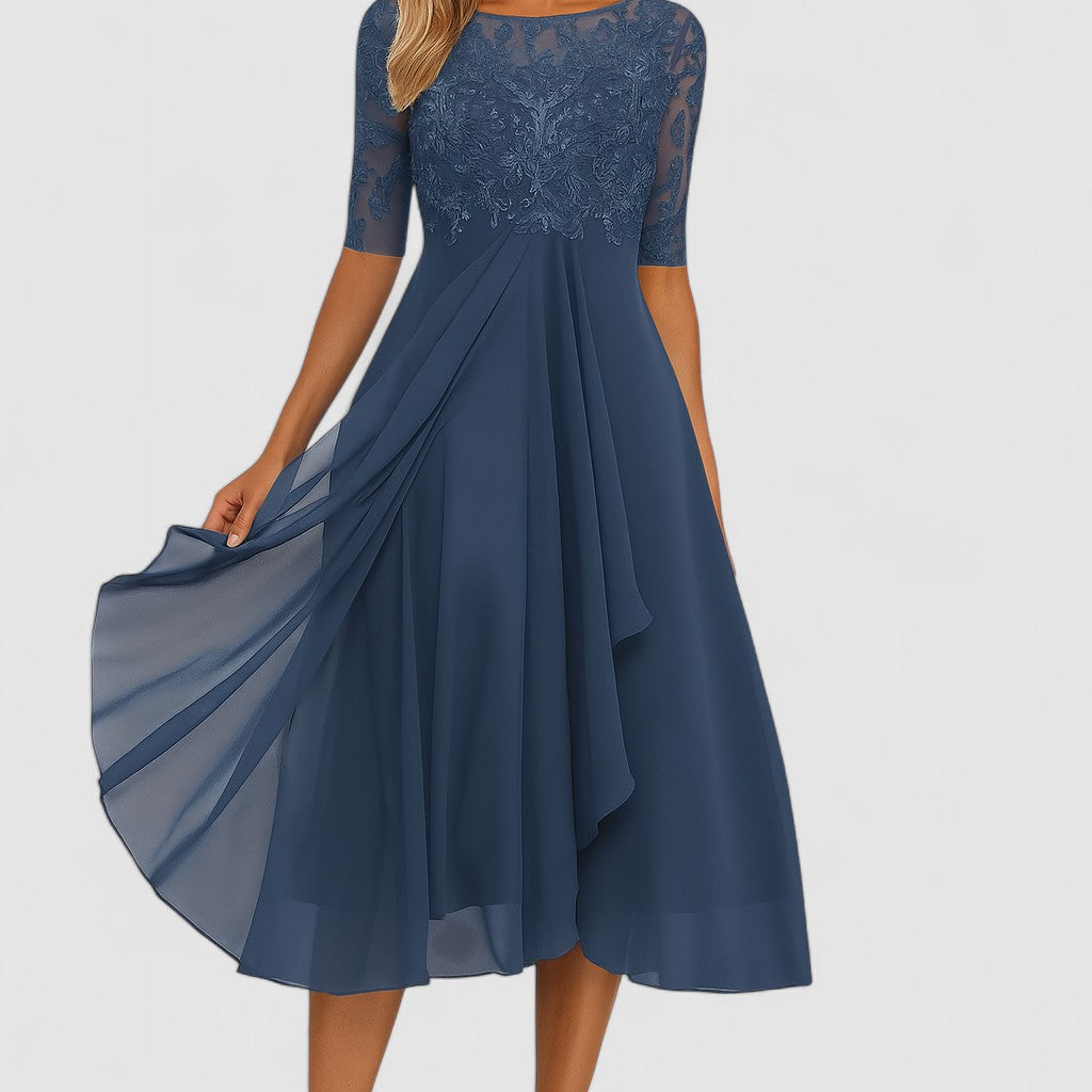 FROYDA™ | Elegantní společenské šaty s krajkou