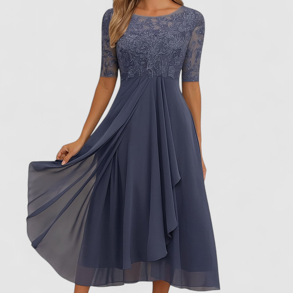 FROYDA™ | Elegantní společenské šaty s krajkou