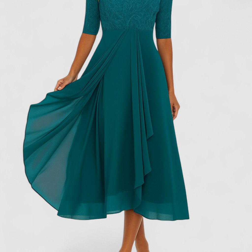 FROYDA™ | Elegantní společenské šaty s krajkou