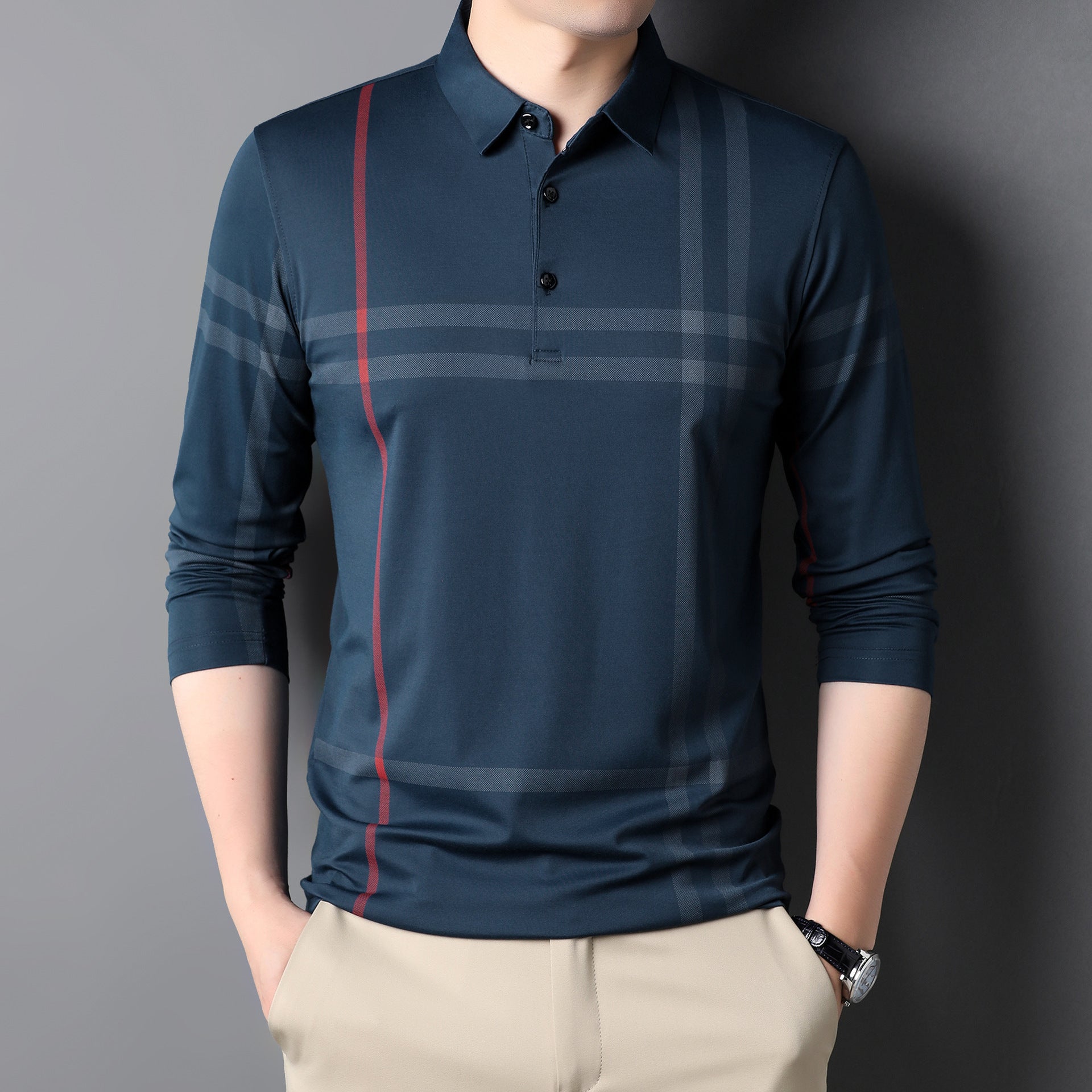 Eduardo – Klasična prugasta polo majica