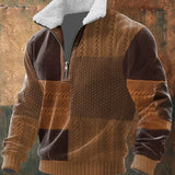 Ragnar - Gusta džemper na zip s visokim ovratnikom od umjetnog krzna