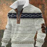 Foster - Ženski džemper naZip sa visokom ovratnikom ukrašenim krznom