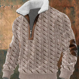 Keir - Džemper sa patent zatvaračem i visokim ovratnikom od krzna