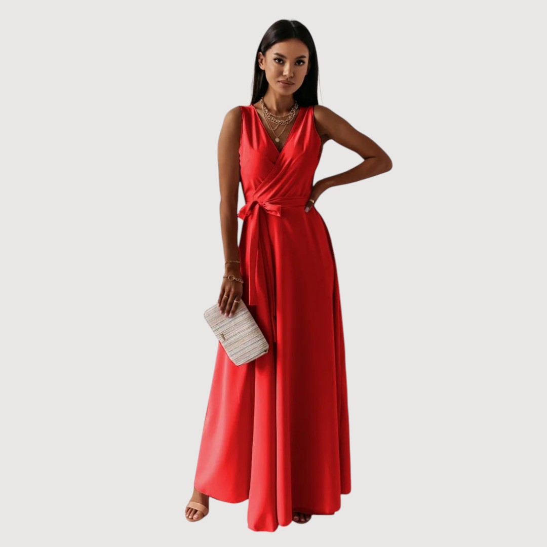 DANA | dlouhé šaty s výstřihem do V