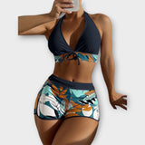 TOUTATIS™ | Vysoce páskové bikinové souprava s halter výstřihem