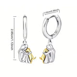 Naušnice za zagrljaj psa Purity (okrugli patentni zatvarač) 