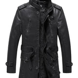 Cole - Jaqueta de couro longa